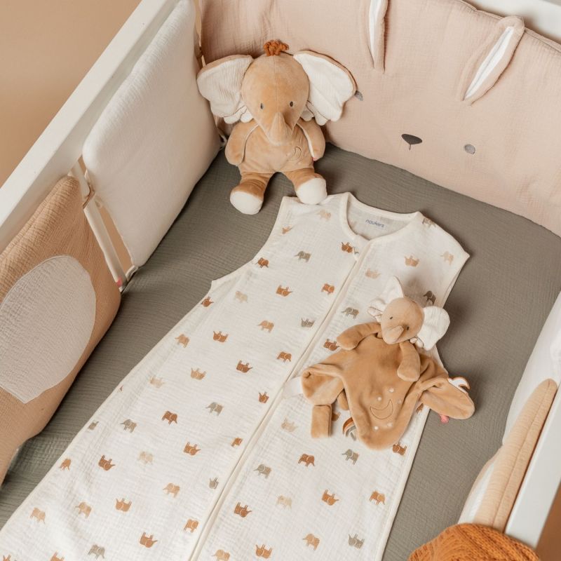 Gigoteuse mousseline Elephants TOG < 1.0 (50 cm) Noukie's Ambiance 2